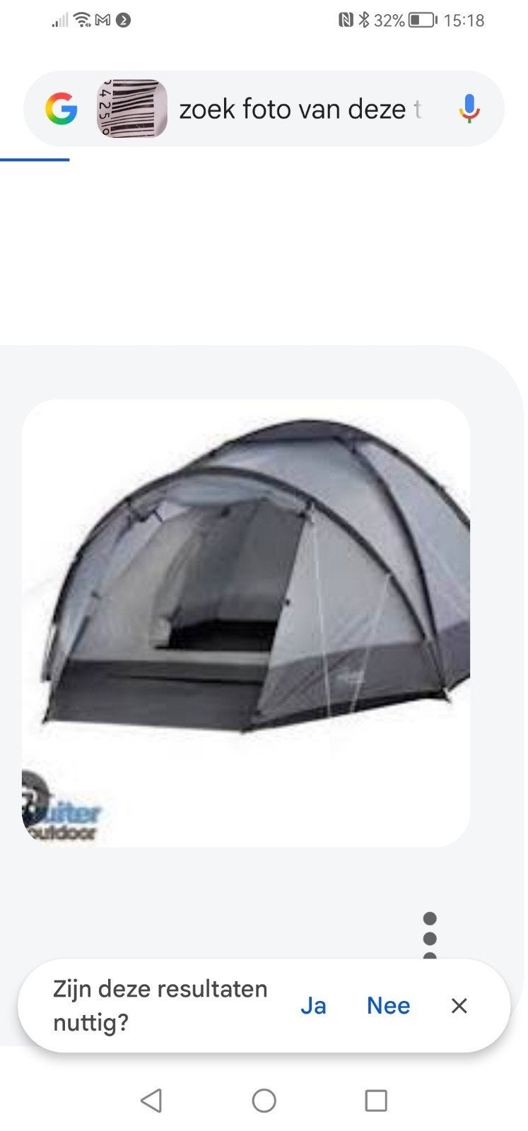3 persoons tent., Caravans en Kamperen, Ophalen, Zo goed als nieuw