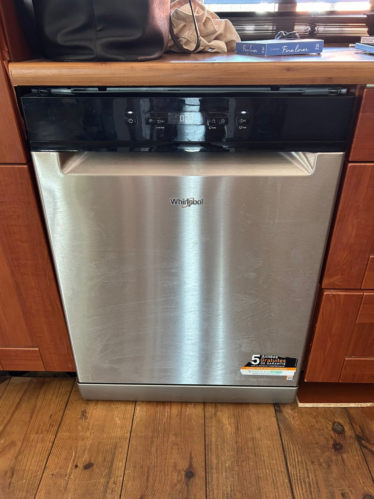 Whirlpool vaatwasser, Witgoed en Apparatuur, Vaatwasmachines, Ophalen, Gebruikt, 85 tot 90 cm, 45 tot 60 cm