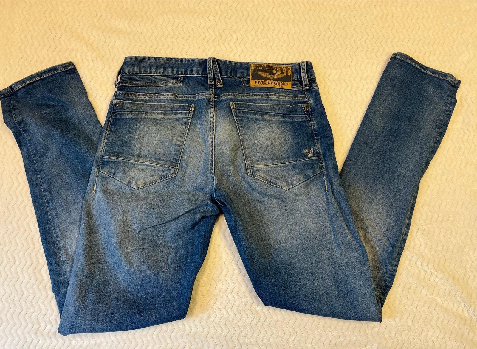 PME Legend Curtis Relaxed Fit Jeans - W32, Kleding | Heren, Spijkerbroeken en Jeans, Ophalen of Verzenden, Gedragen, Blauw, W32 (confectie 46) of kleiner