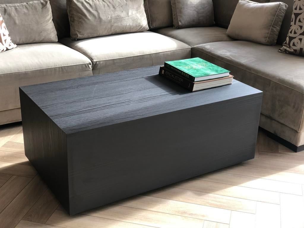 Salontafel met lade. Blok Eric kuster model., Huis en Inrichting, Tafels | Salontafels, Ophalen, 100 tot 150 cm, 50 tot 100 cm