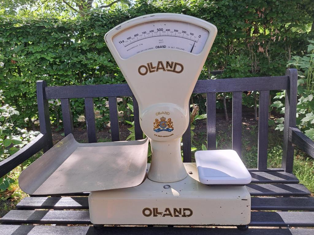 Mooie Olland weegschaal, Witgoed en Apparatuur, Weegschalen, Ophalen, 1 tot 500 gram, Keukenweegschaal, Minder dan 10 kg