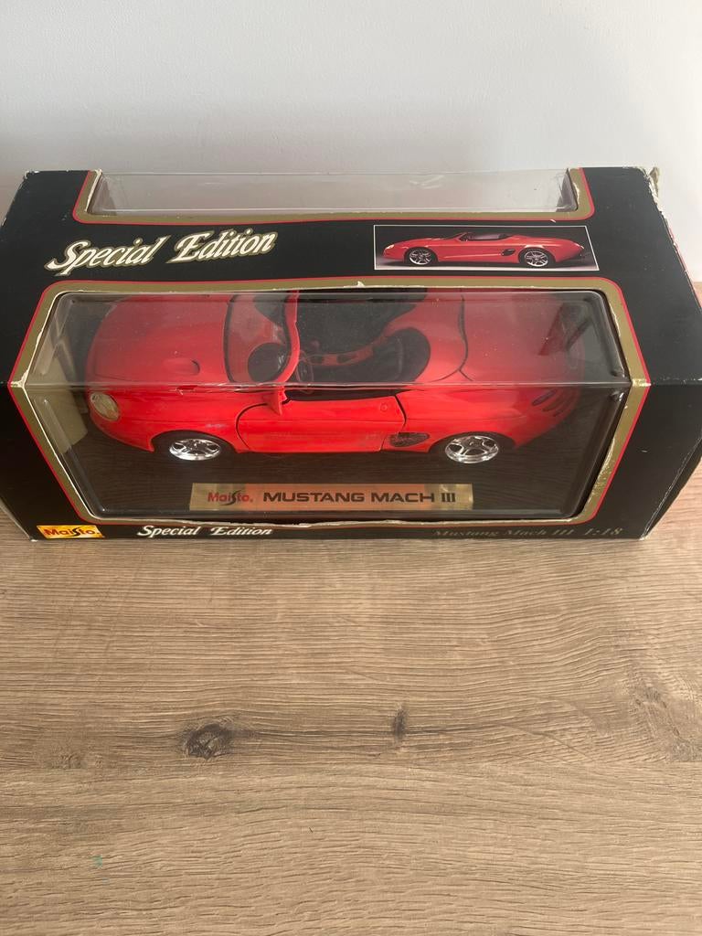 Maisto Mustang Mach III Special Edition 1:18, Hobby en Vrije tijd, Modelauto's | 1:18, Ophalen of Verzenden, Nieuw, Auto, Maisto