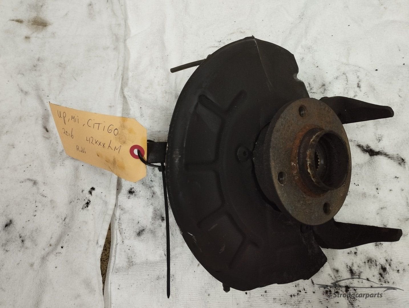 Fusee stuk rechts met wiellager en wielnaaf VW up 1S0407256C, Auto-onderdelen, Gebruikt, -, -, Ophalen of Verzenden
