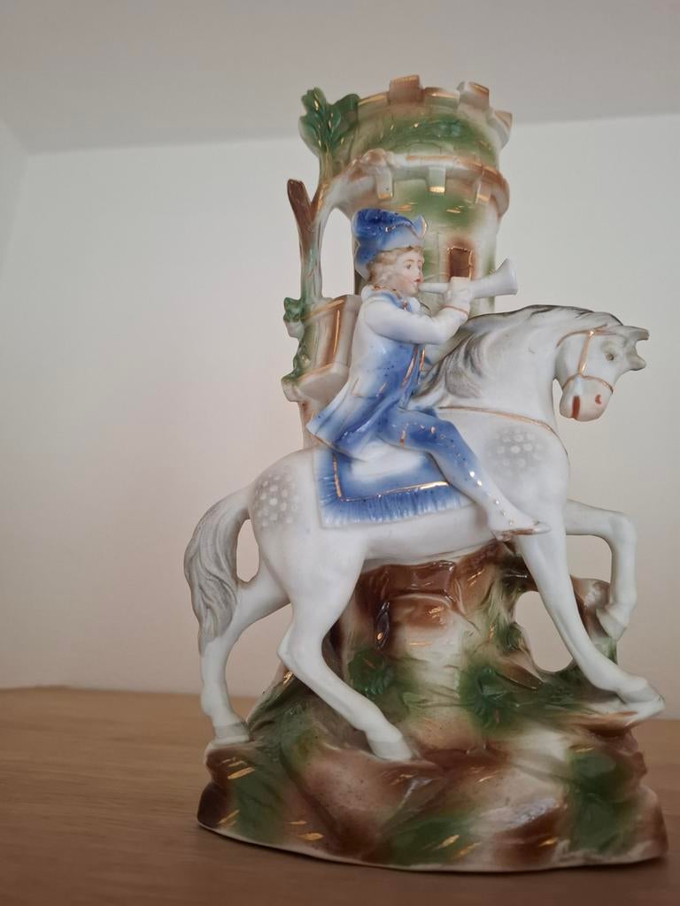 Kaststel met ruiter en amazone, Antiek en Kunst, Ophalen of Verzenden