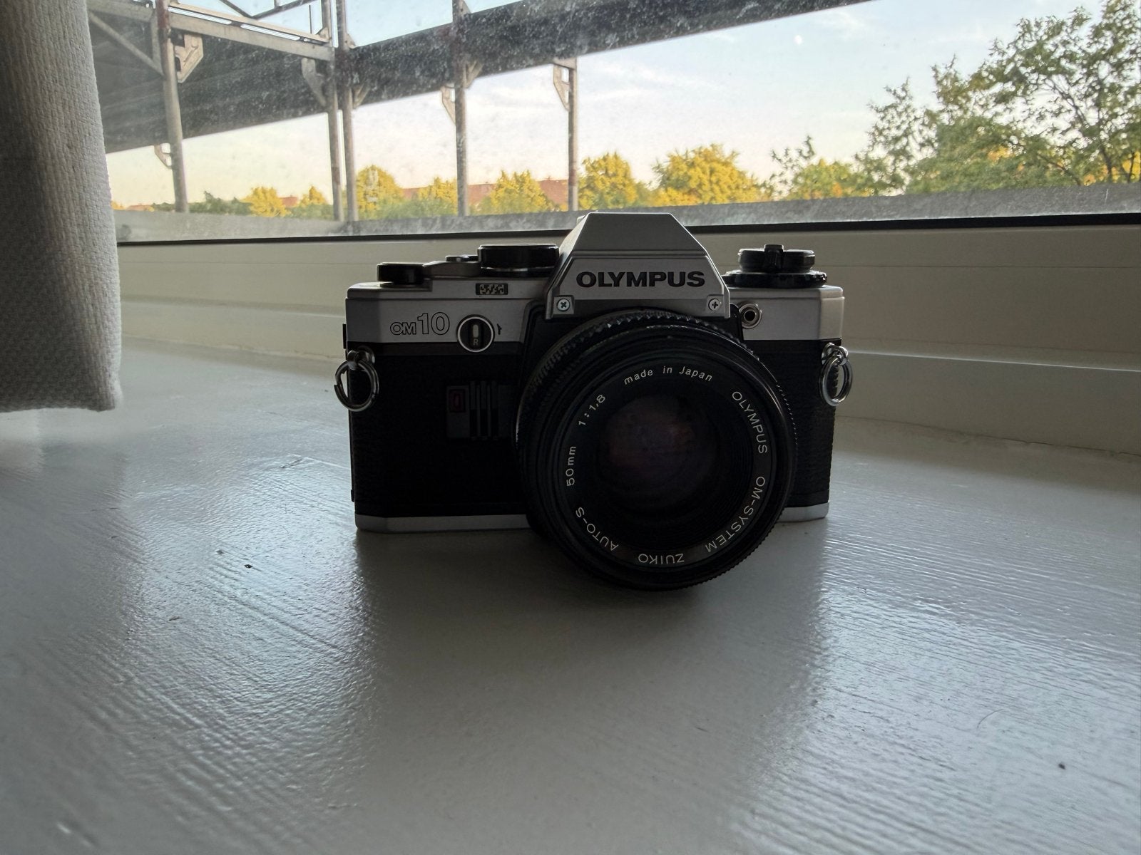 Olympus OM10 SLR (film analoog) camera met twee lenzen, Ophalen of Verzenden, Gebruikt, Spiegelreflex, Olympus