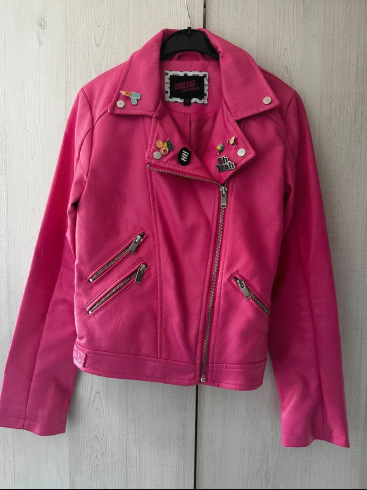 Roze leren jasje Coolcat, Ophalen of Verzenden, Nieuw, Meisje, Jas