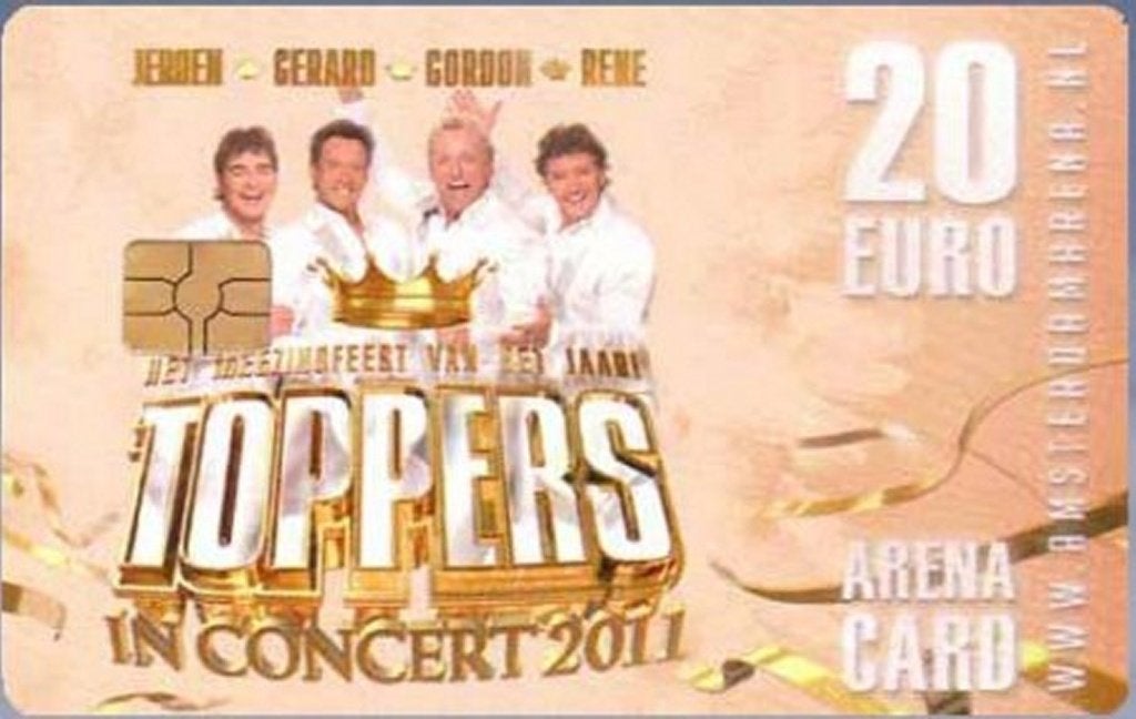 ArenA kaart A121 Toppers in Concert 2011 gebruikt, Ophalen of Verzenden, Nederland