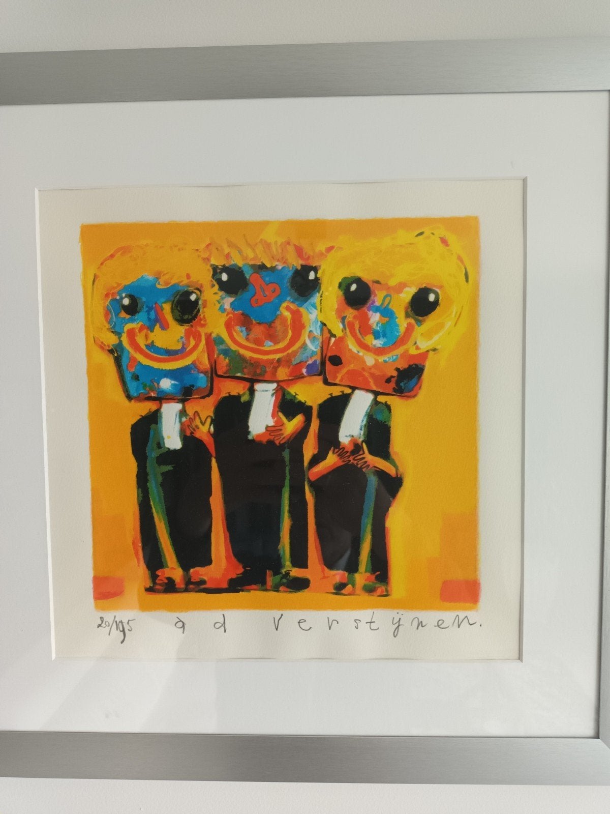 Ad Verstijnen Zeefdrukken - Set van 5 ingelijste kunstwerken, Ophalen of Verzenden