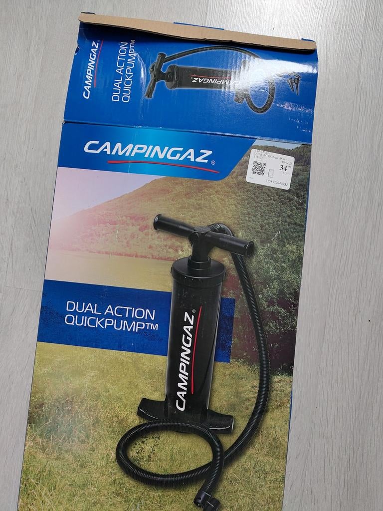 Campingaz Dual Action Quickpump Luchtpomp, Caravans en Kamperen, Ophalen of Verzenden, Zo goed als nieuw, Handmatig