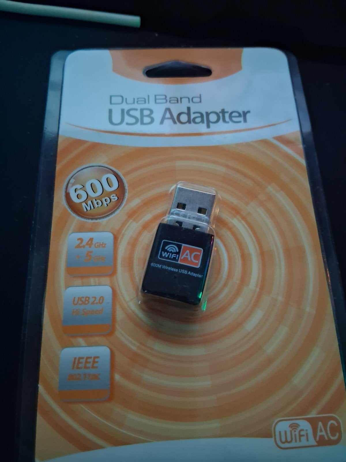 Dual Band USB Wifi Adapter 600Mbps met CD, Ophalen of Verzenden, Nieuw