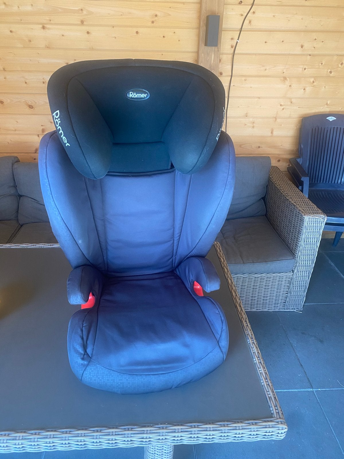 Britax Römer KID Black Thunder Autostoelverhoger, Ophalen, Romer, 15 t/m 36 kg, Afneembare rugleuning