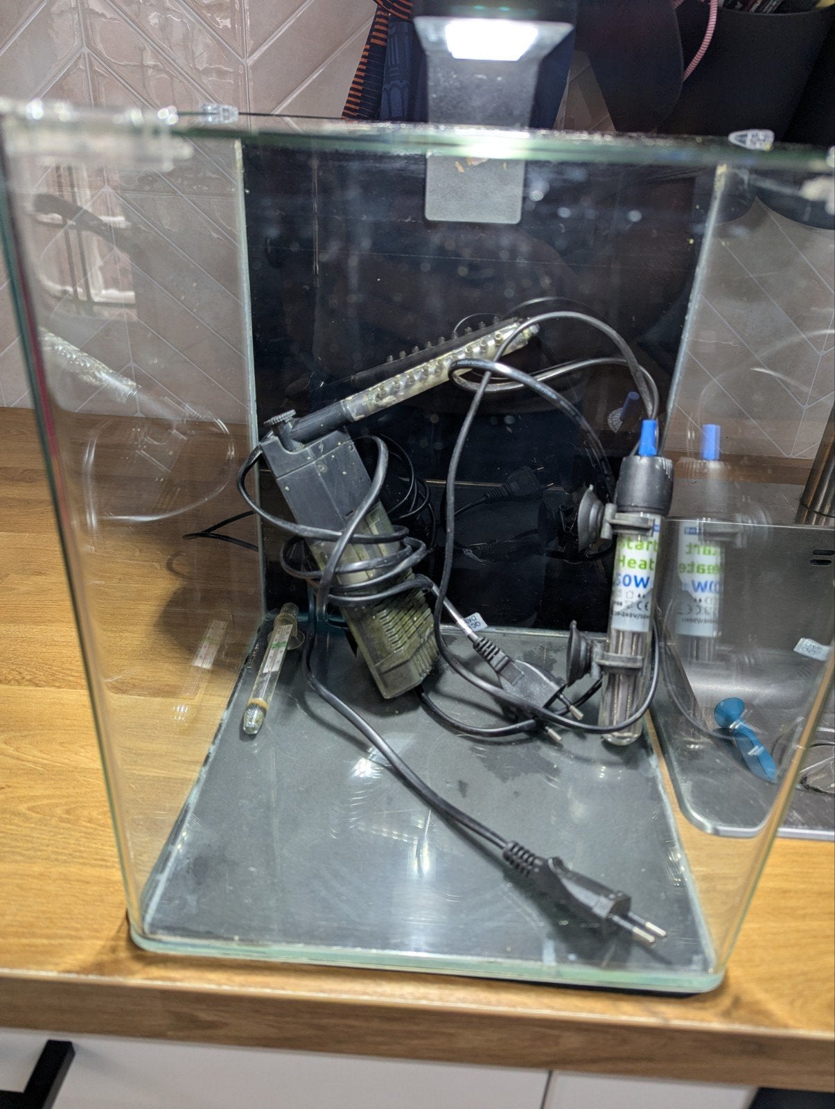 dennerle Nanocube 20L compleet, Ophalen, Dennerle, Zo goed als nieuw, Leeg aquarium