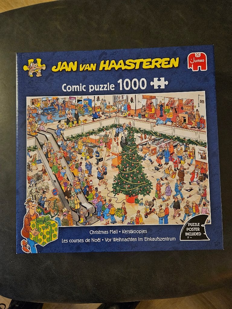 Jan van Haasteren puzzel KERSTKOOPJES, Ophalen, 500 t/m 1500 stukjes, Zo goed als nieuw, Legpuzzel