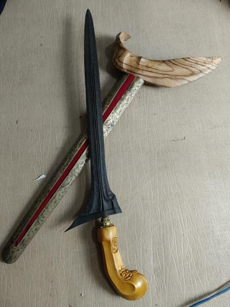Antieke Keris Lar Natap Pamor Keleng Mataram Timoho SVF62, Verzenden