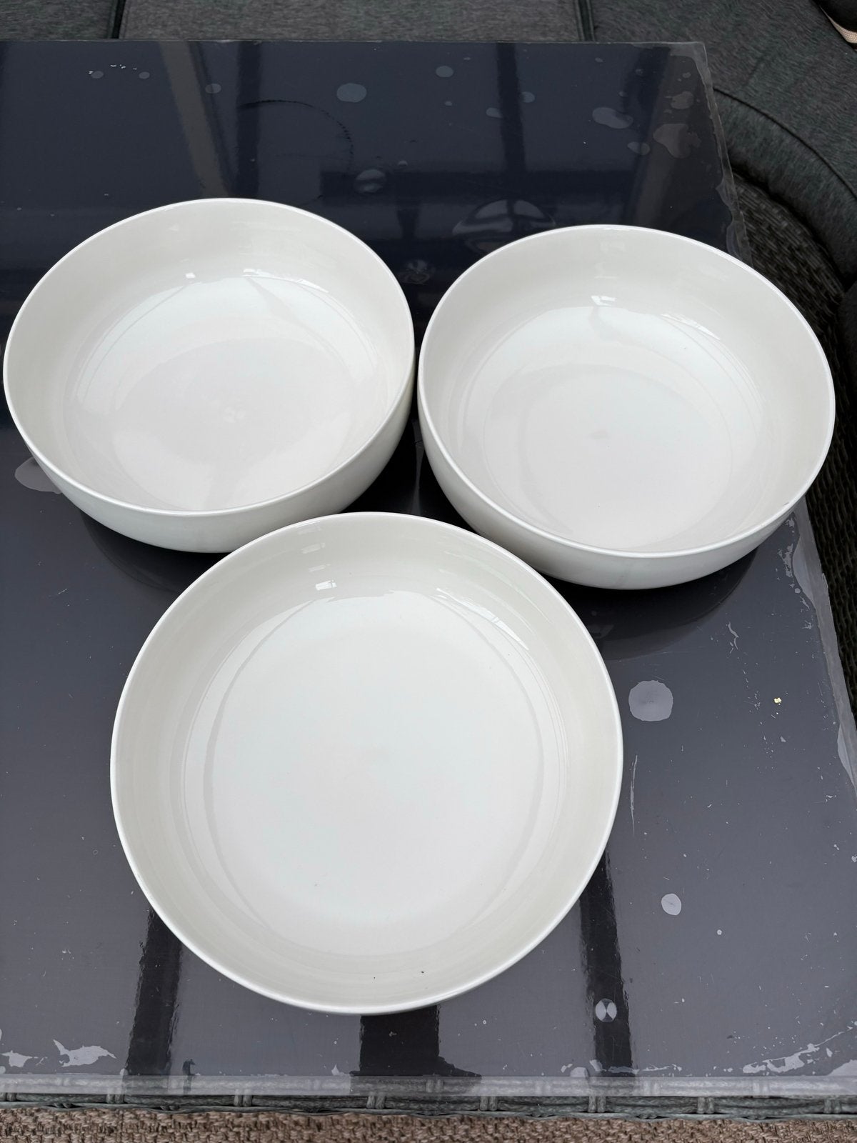Set van 3 HEMA witte kommen - nooit gebruikt, Huis en Inrichting, Ophalen, Hema, Zo goed als nieuw, Kom(men)