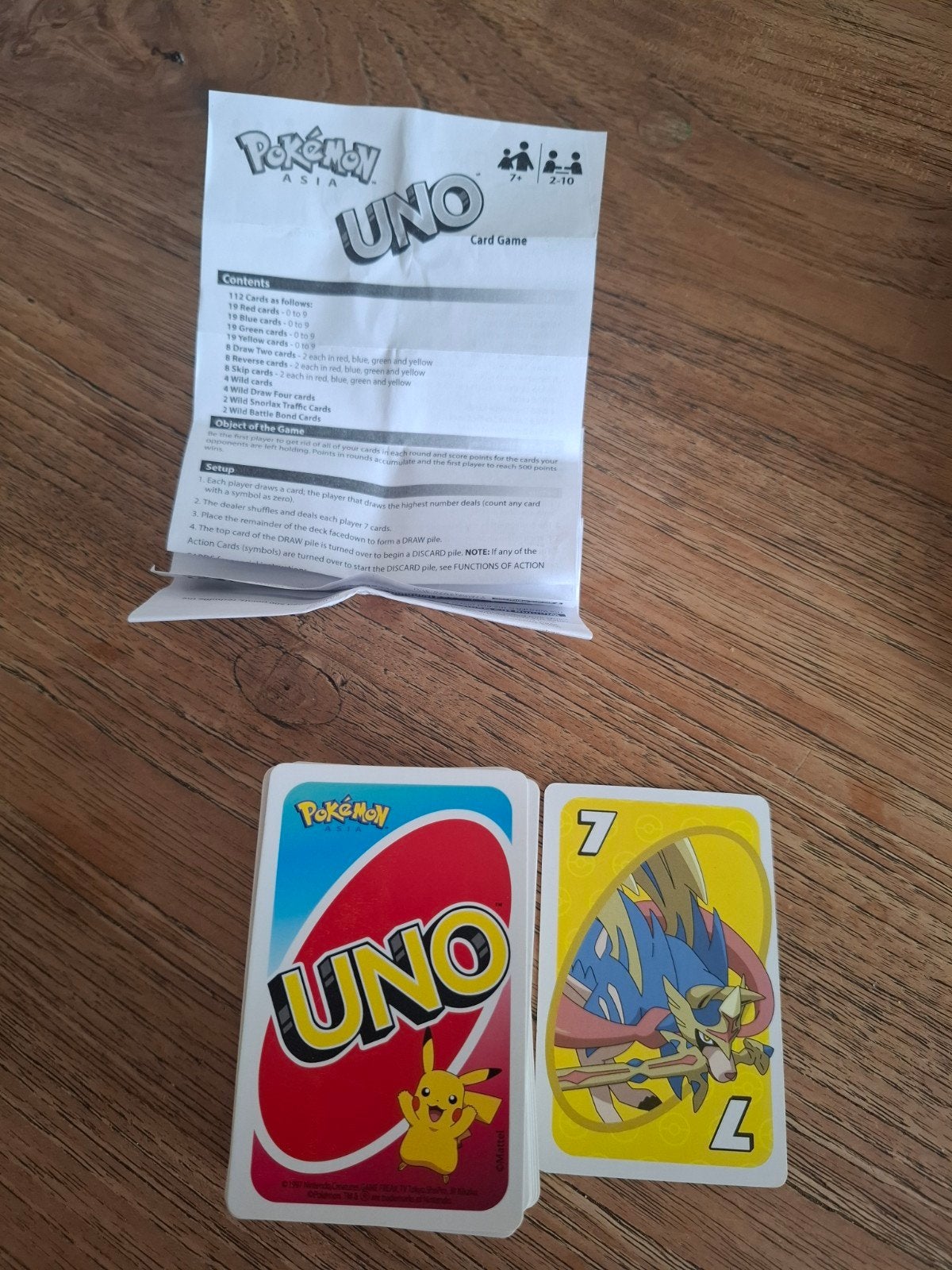 UNO Pokémon Kaartspel - Compleet met handleiding, Hobby en Vrije tijd, Drie of vier spelers, Ophalen of Verzenden, Zo goed als nieuw