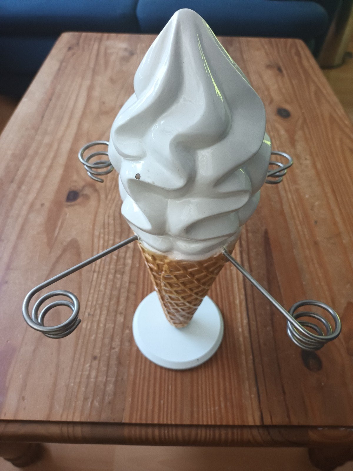 Decoratieve ijshoorndecoratie met houders, Ophalen of Verzenden, Gebruikt