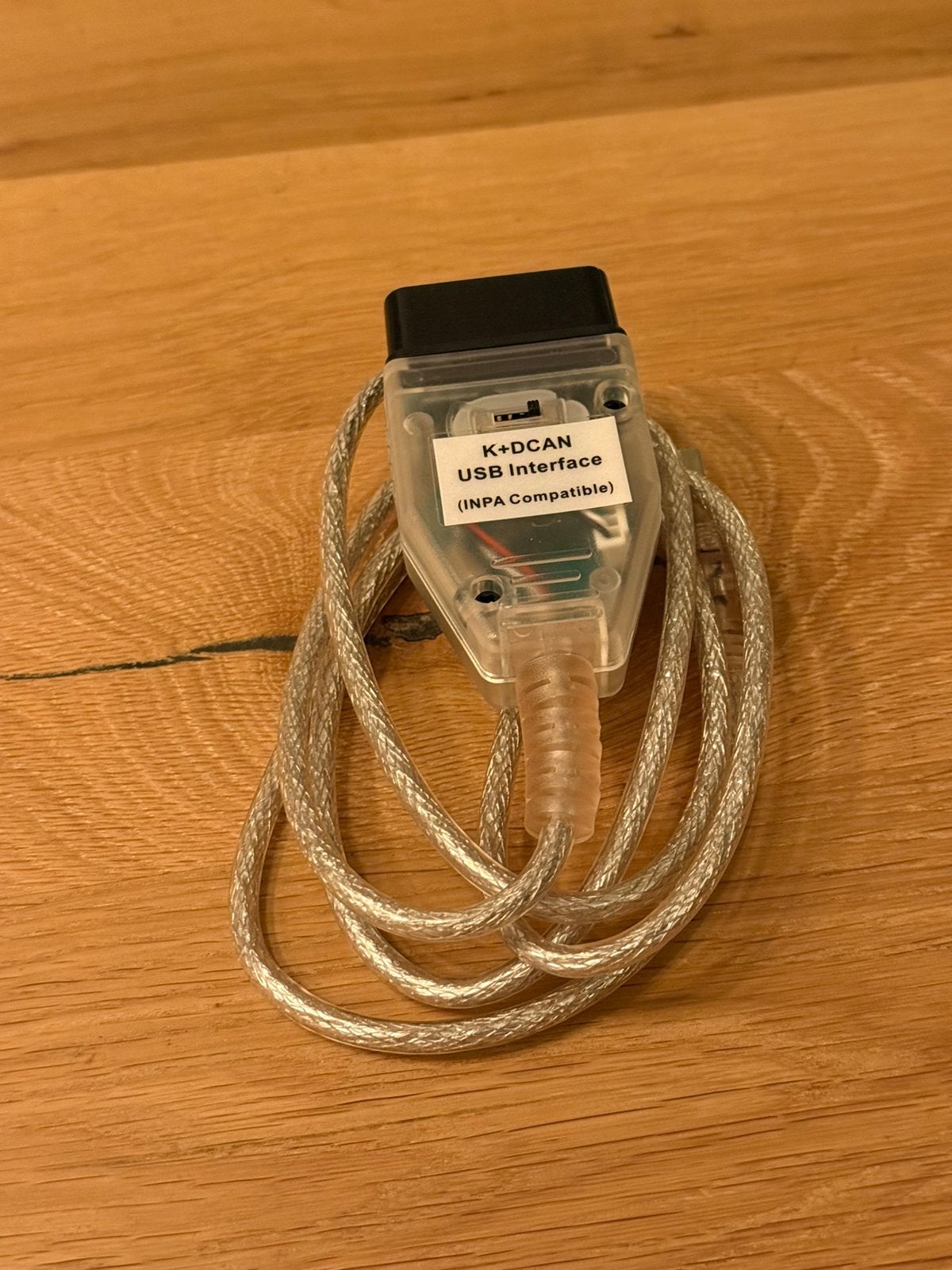 K+DCAN USB OBD2 kabel met schakelaar BMW INPA E46 E-series, Auto-onderdelen, Ophalen of Verzenden, Gebruikt, BMW