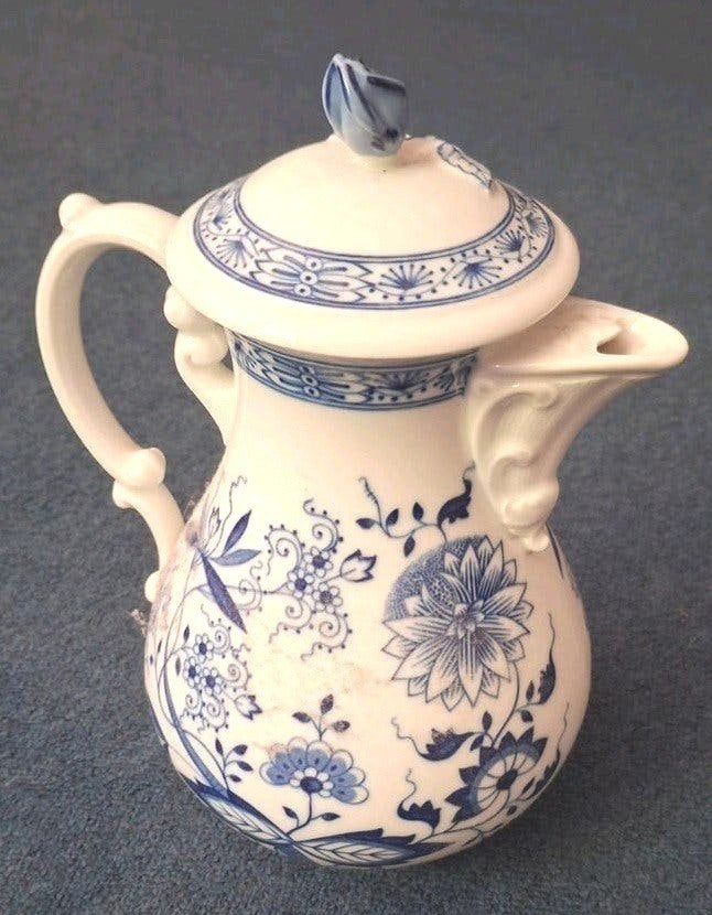 Hutschenreuter Zwiebelmuster koffiekan, Antiek en Kunst, Ophalen of Verzenden