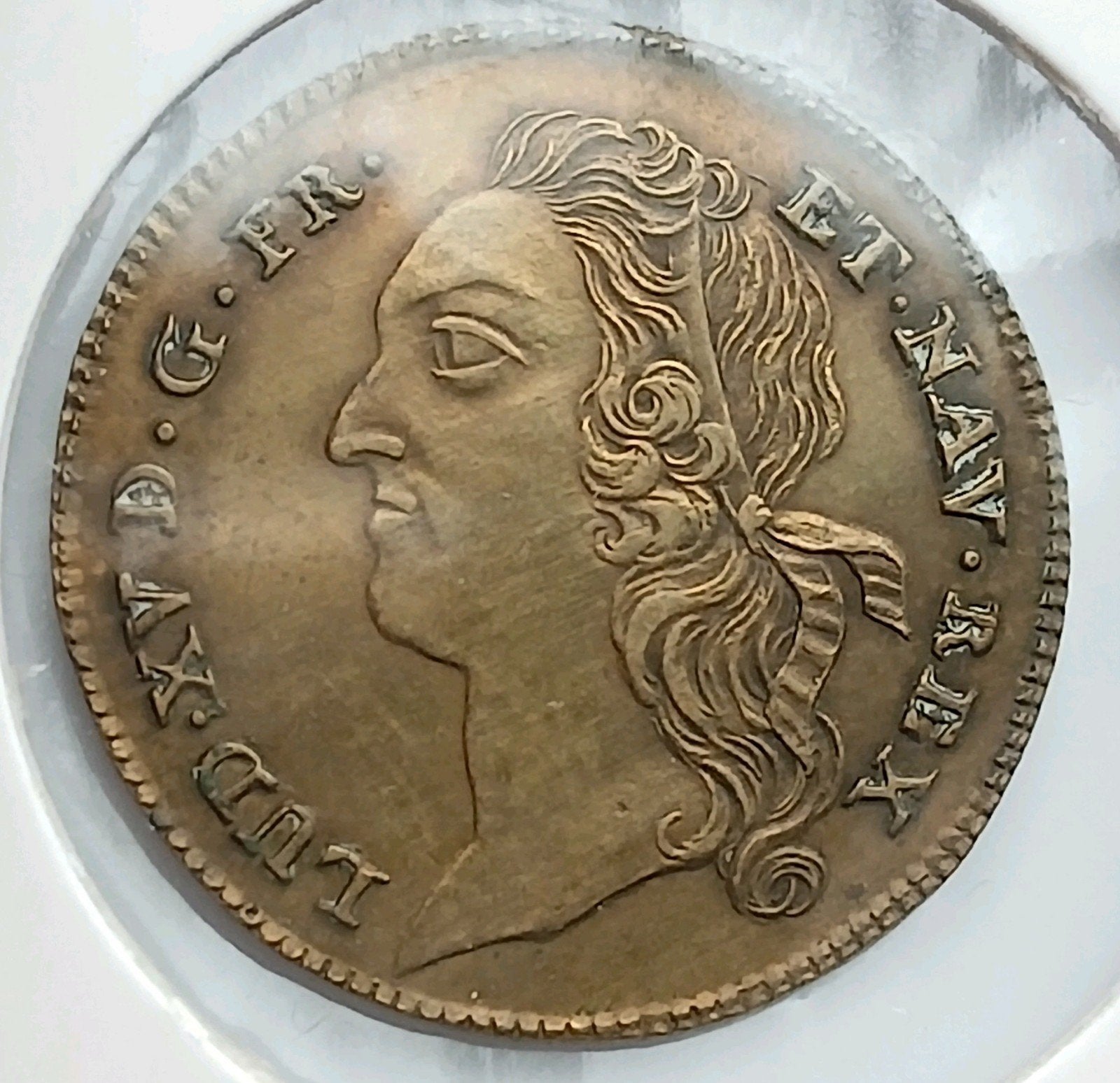 Lodewijk XV 1743 Optimo Principi Antieke Munt Nuremberg UNC, Ophalen of Verzenden