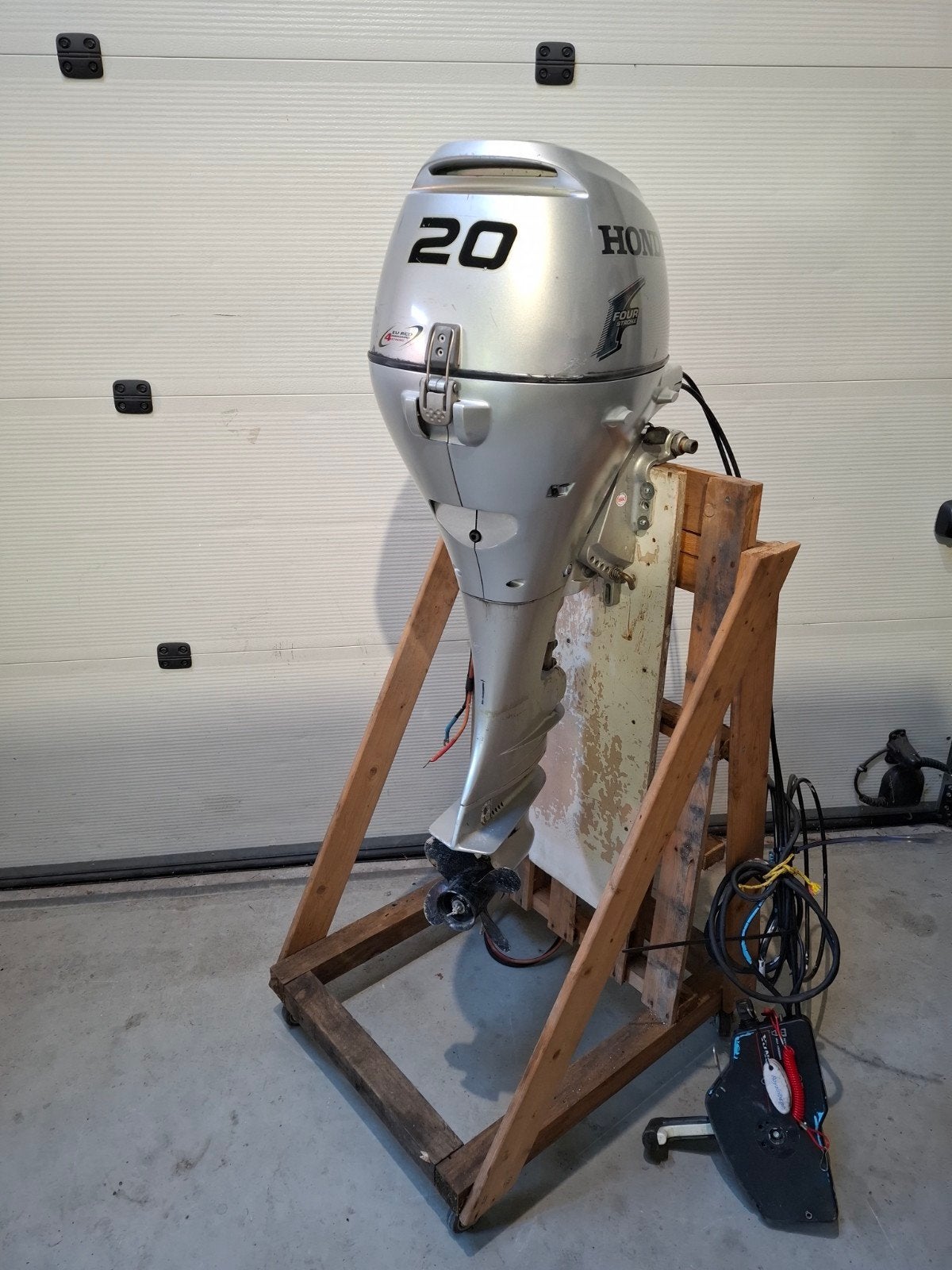 Honda 20pk 4-takt langstaart buitenboordmotor (2007), Ophalen, Gebruikt, Benzine, 10 tot 30 pk