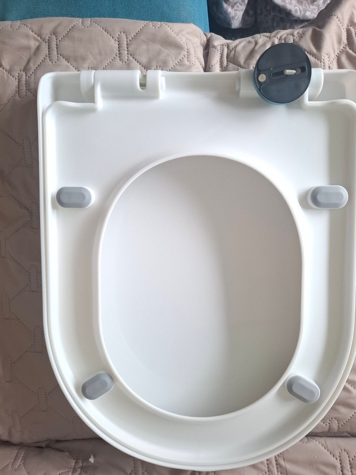 Witte WC-bril met deksel - Zo goed als nieuw, Ophalen, Zo goed als nieuw, Toilet