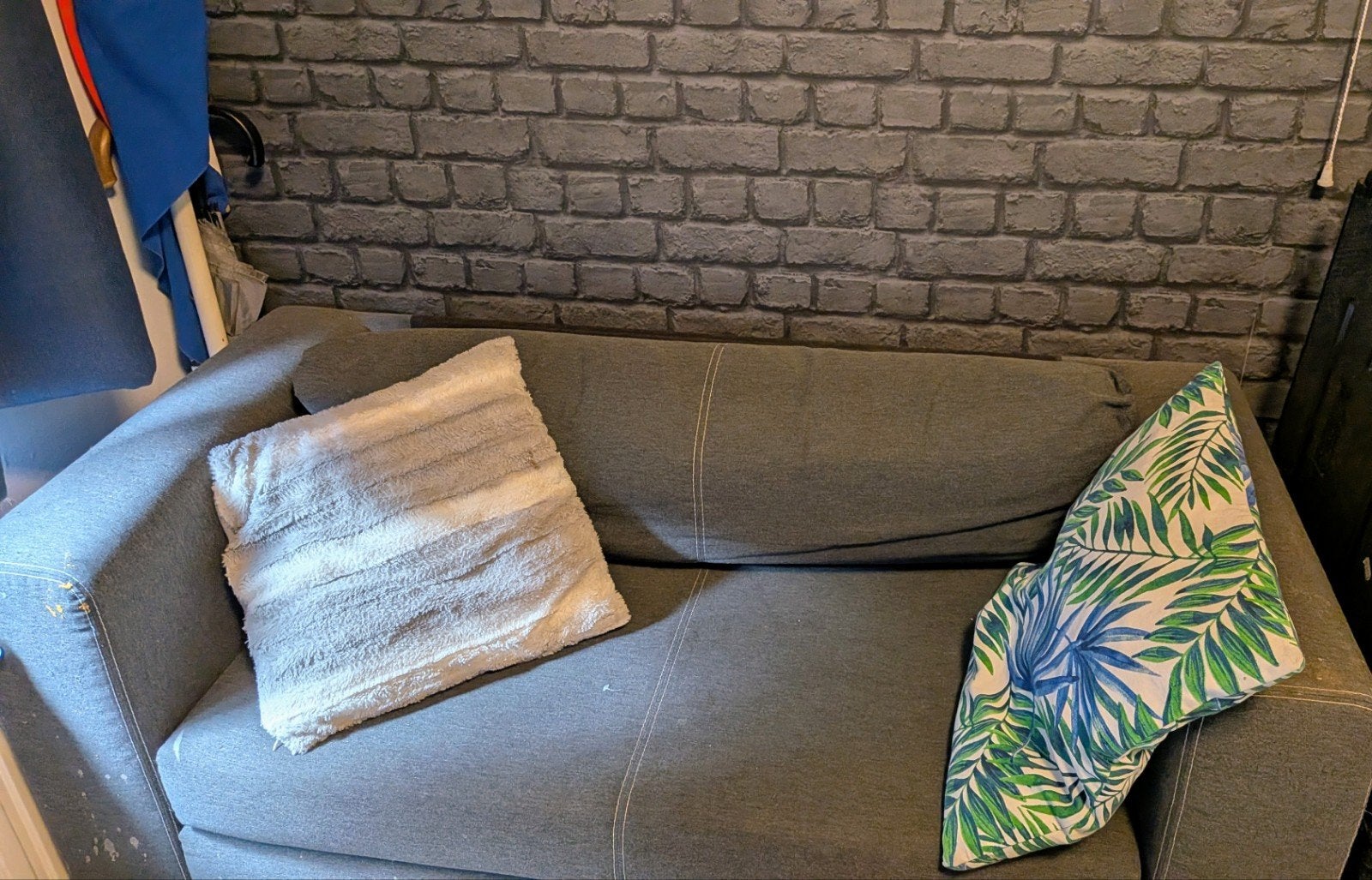 IKEA Twee Zits Slaapbank - ideaal voor studenten, Ophalen, Gebruikt, Tweepersoons, Grijs