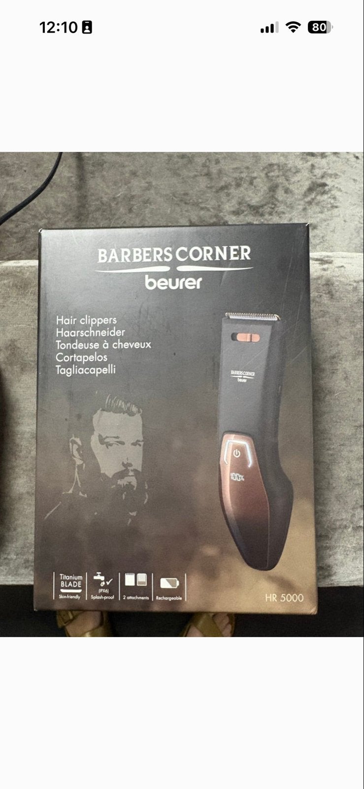 Beurer Barbers Corner HR 5000 Baard- en Haartrimmer, Ophalen of Verzenden, Nieuw, Scheren en Epileren
