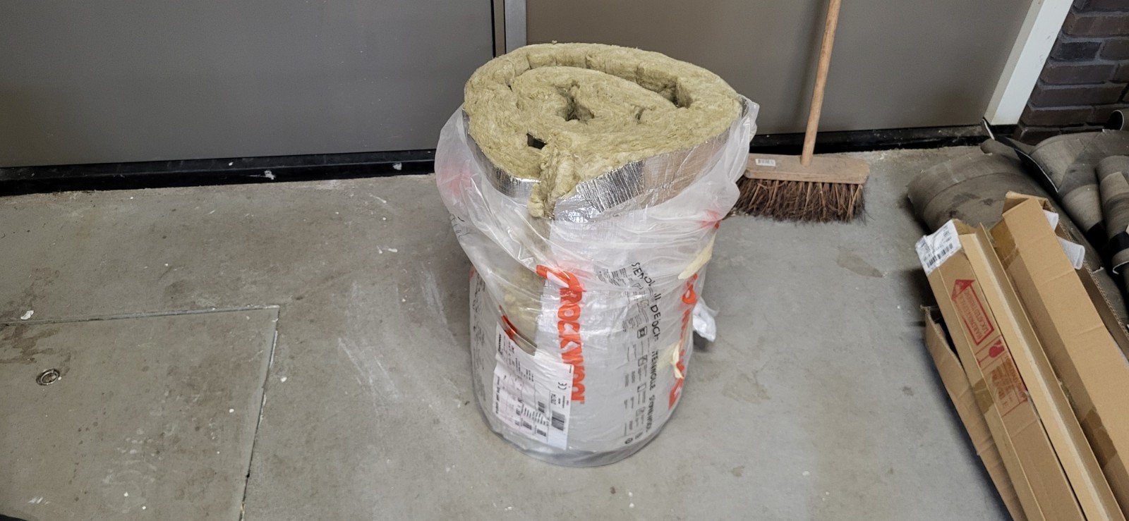 restpartij Rockwool isolatie, Steenwol, Zo goed als nieuw, Minder dan 5 m², 8 tot 12 cm