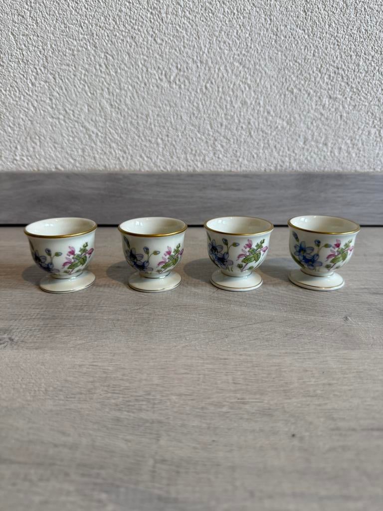 Eierdopjes set van 4 – Krautheim Selb Bavaria Germany (B), Antiek en Kunst, Antiek | Servies los, Ophalen of Verzenden