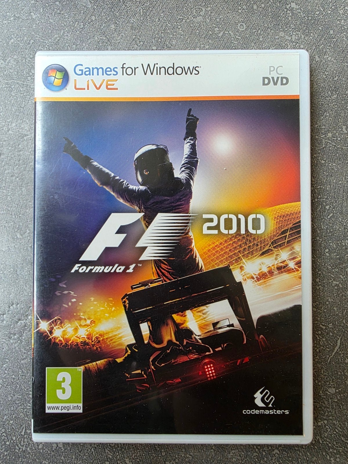 Pc game F1 2010 Formula 1

Game in een goede staat

Neem dee, Online, 1 speler, Racen en Vliegen, Ophalen of Verzenden