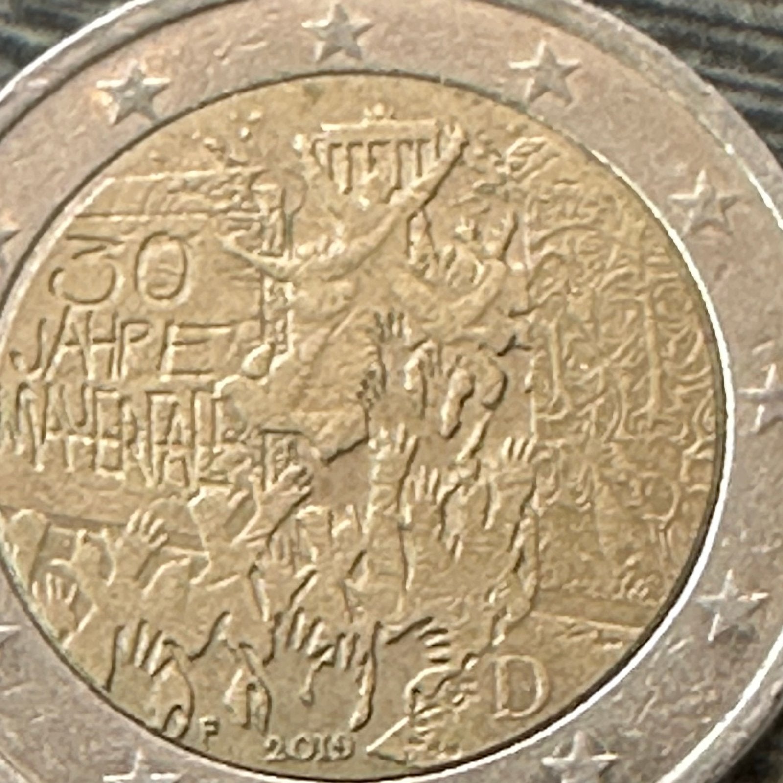 2 Euro Duitsland 2019 - 30 Jaar Val van de Berlijnse Muur, Postzegels en Munten, Munten | Europa | Euromunten, Ophalen of Verzenden