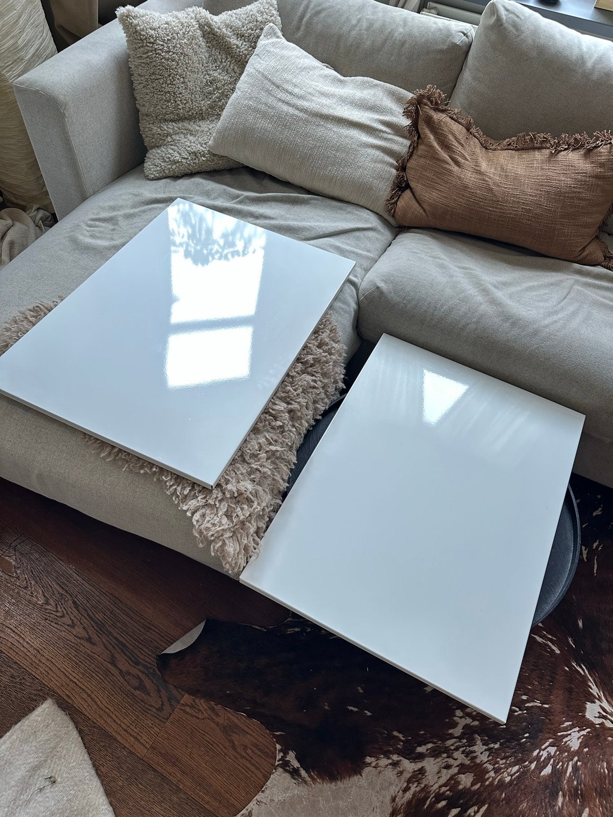 2x IKEA whiteboard Wit 50x70 cm, Ophalen, Gebruikt, Fotolijst, Wit