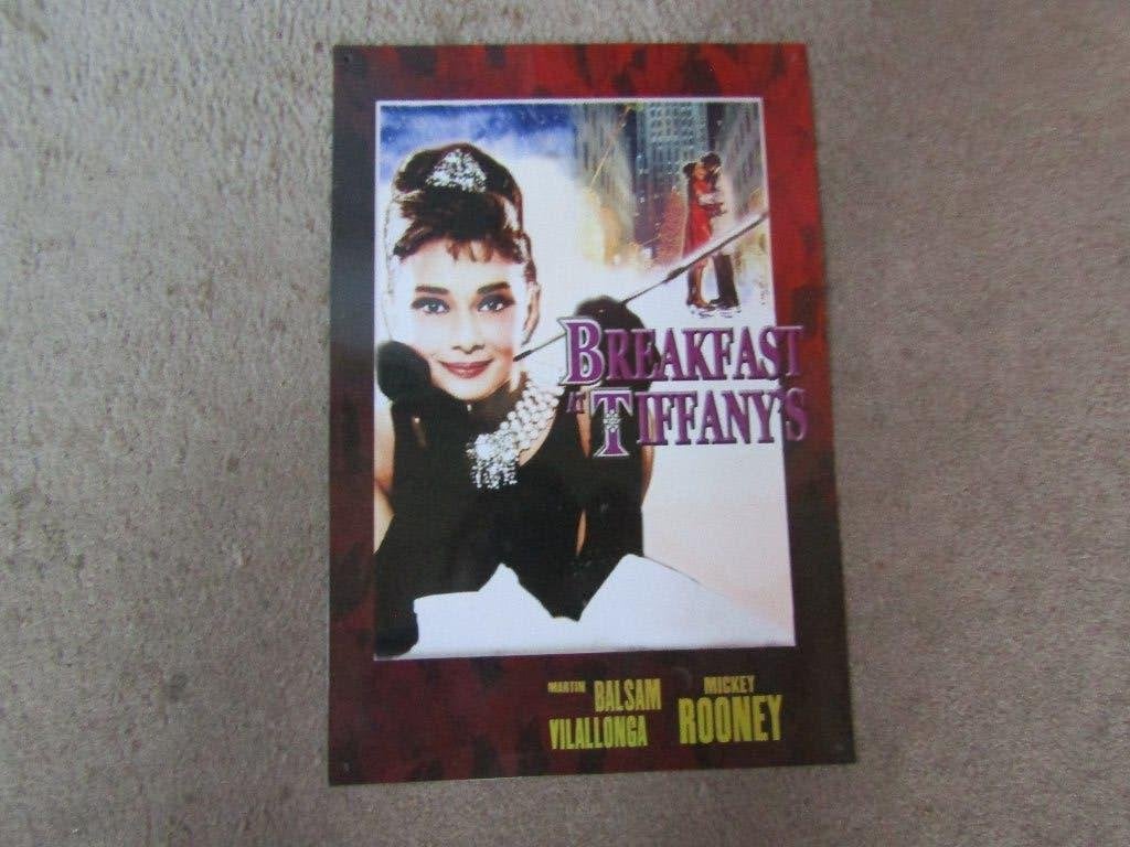 Emaille reclamebord: Breakfast at Tiffanny's, Ophalen of Verzenden