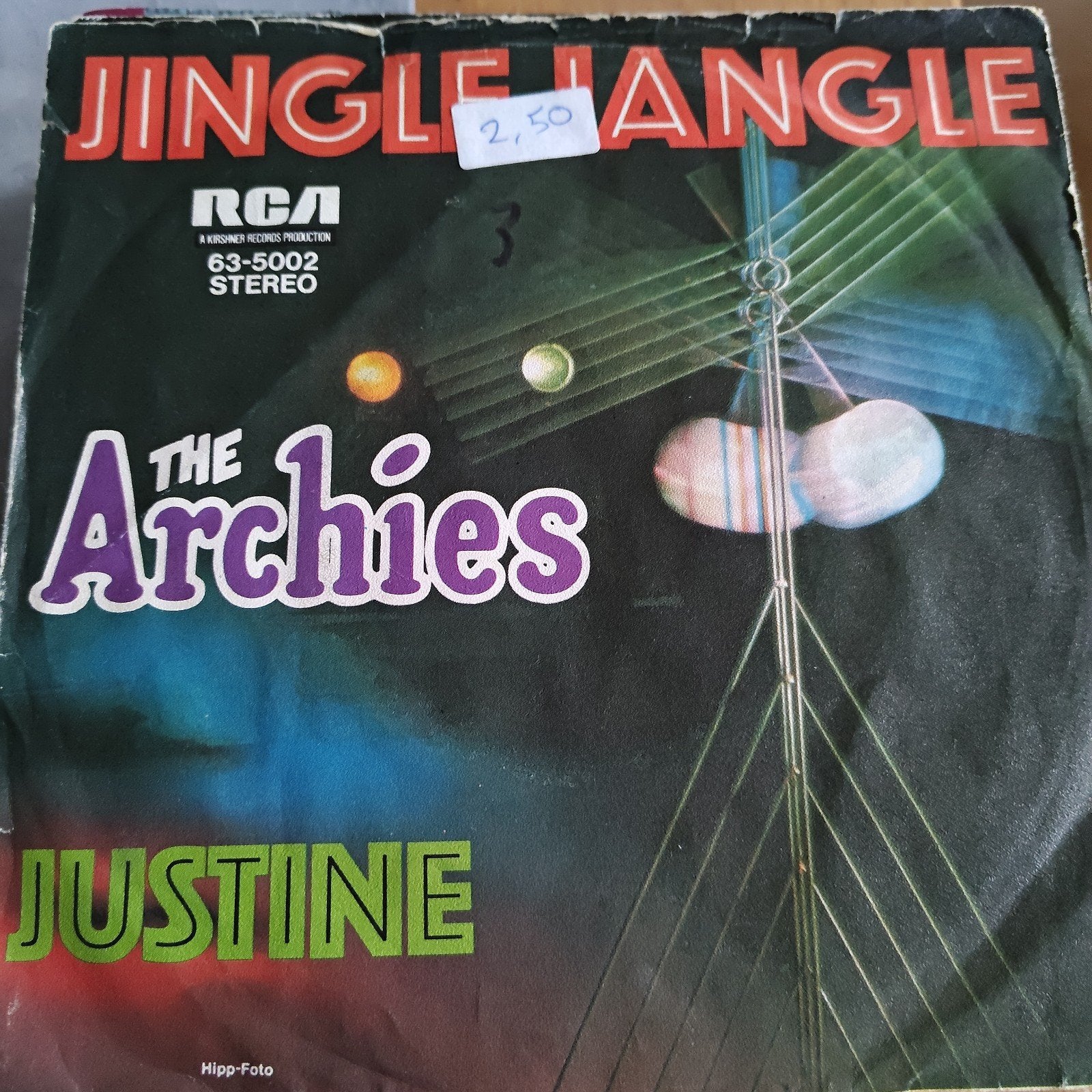 The Archies - Jingle Jangle / Justine (Vinyl Single), Gebruikt, 7 inch, Ophalen of Verzenden, Pop