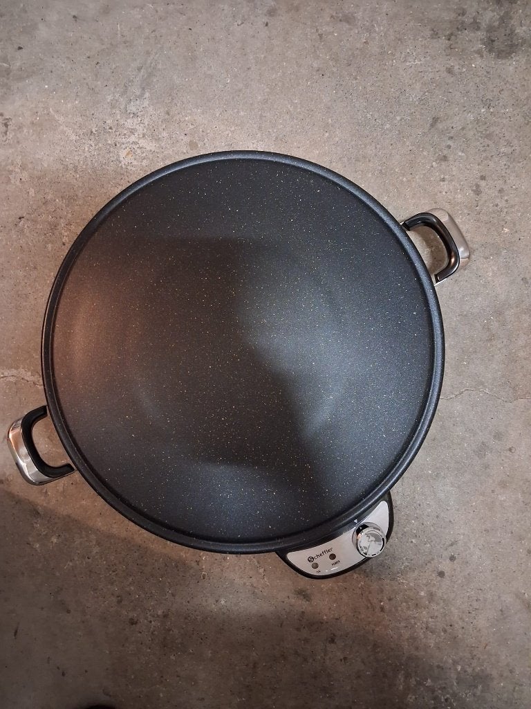 Scheffler Elektrische Bakplaat Ø50cm (Katmer / Crepe)– 2300W, Ophalen, Zo goed als nieuw, Scheffler