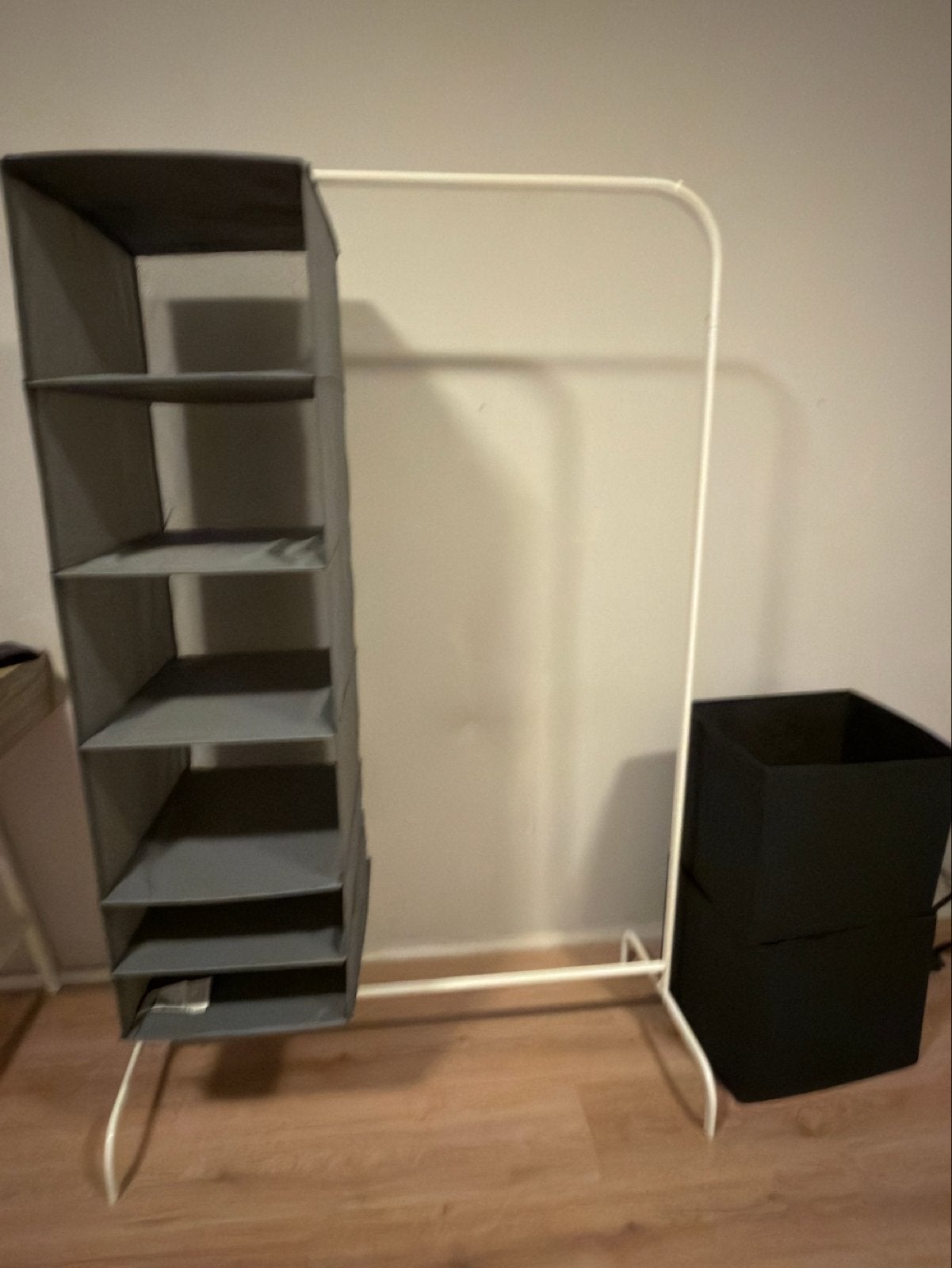 Ikea Mulig kledingrek met opbergers, Ophalen, Gebruikt, Metaal, Volwassenen