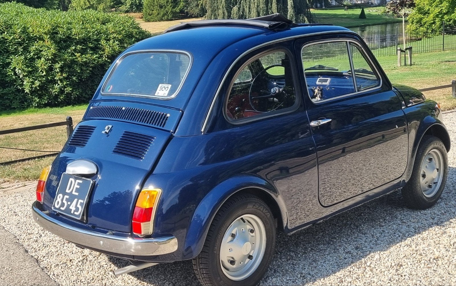 FIAT 500 R. te koop zeer nette oldtimer  kleur blauw, Achterwielaandrijving, 594 cc, Cabriolet, Blauw