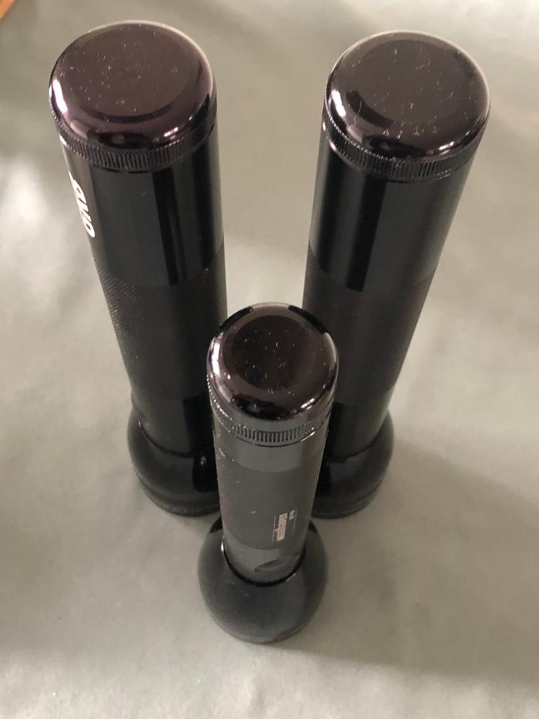 3 stuks mag - lite usa, Caravans en Kamperen, Zaklampen, Ophalen, Batterij