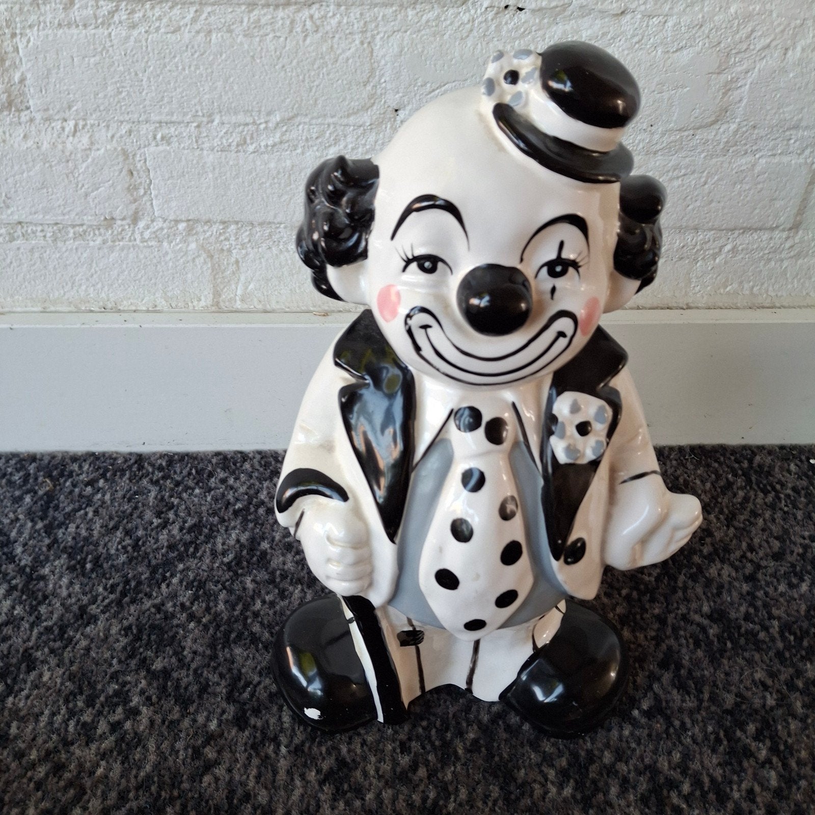 aardewerk clown, Ophalen, Zo goed als nieuw, Steen, Aardewerk of Keramiek, Overige thema's