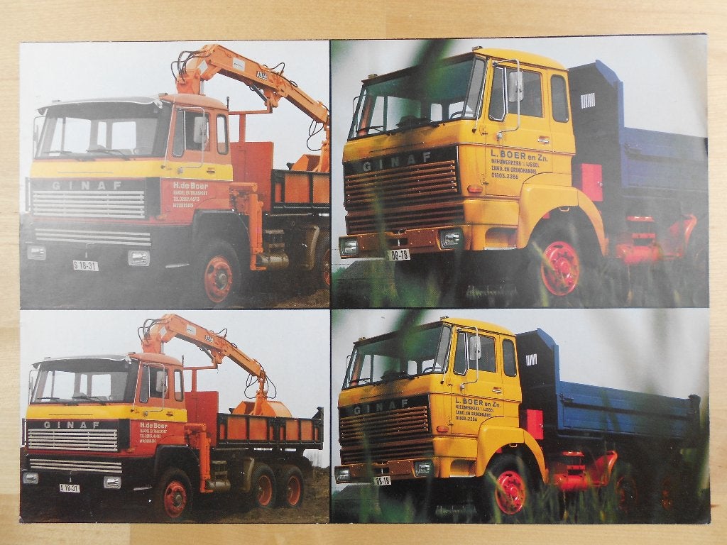 GINAF KFS10 6x6 Brochure ca 1978 – K.F.S. 10, Ophalen of Verzenden, Zo goed als nieuw, Overige merken, GINAF