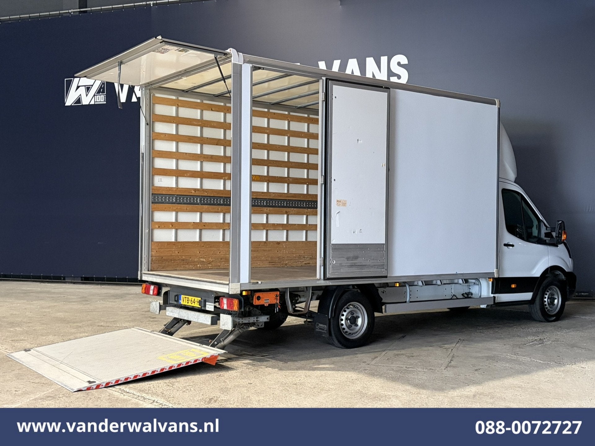 Ford Transit 2.0 TDCI 130pk Bakwagen 232cm Hoog Laadklep Zij, Voorwielaandrijving, 1995 cc, 4 cilinders, Wit