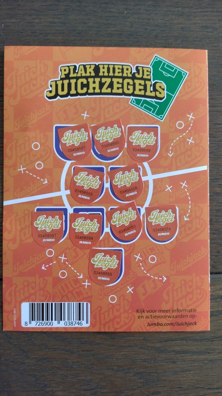 Volle kaart met juich zegels van de Jumbo, Jumbo, Ophalen of Verzenden