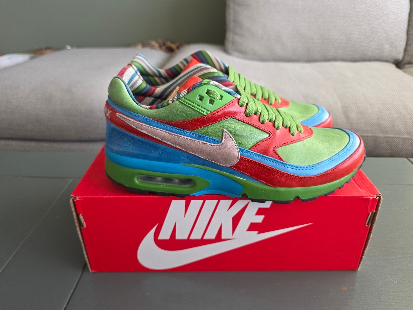 Nike air max classic ninja turtles ids maat 43 leder, Ophalen of Verzenden