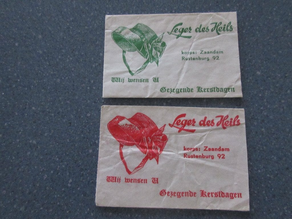2 x Zaandam, Leger des Heils, Verzenden