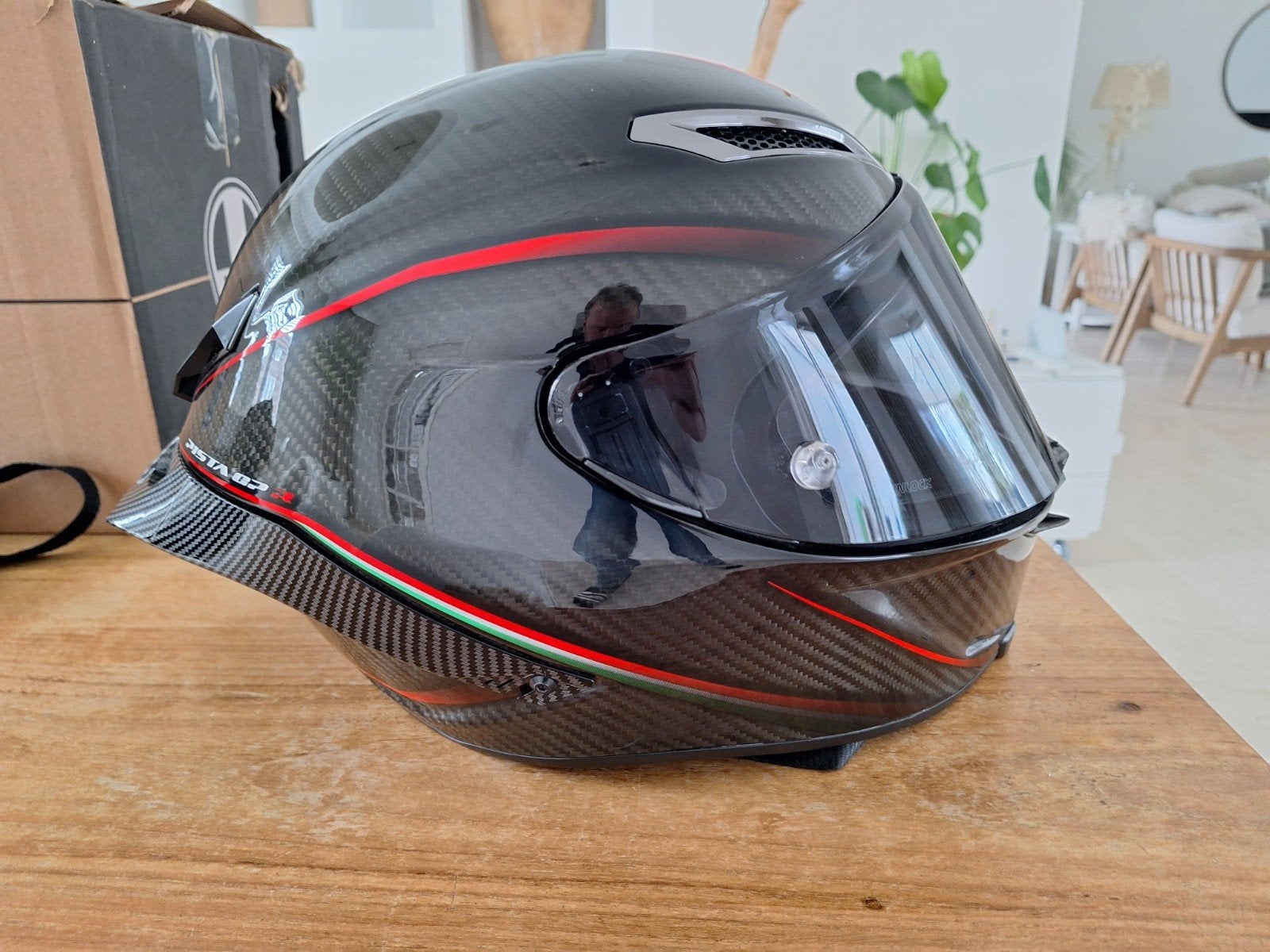 AGV Pista GP R Carbon Gran Premio maat L, Motoren, Kleding | Motorhelmen, Ophalen of Verzenden, Tweedehands, Integraalhelm, AGV