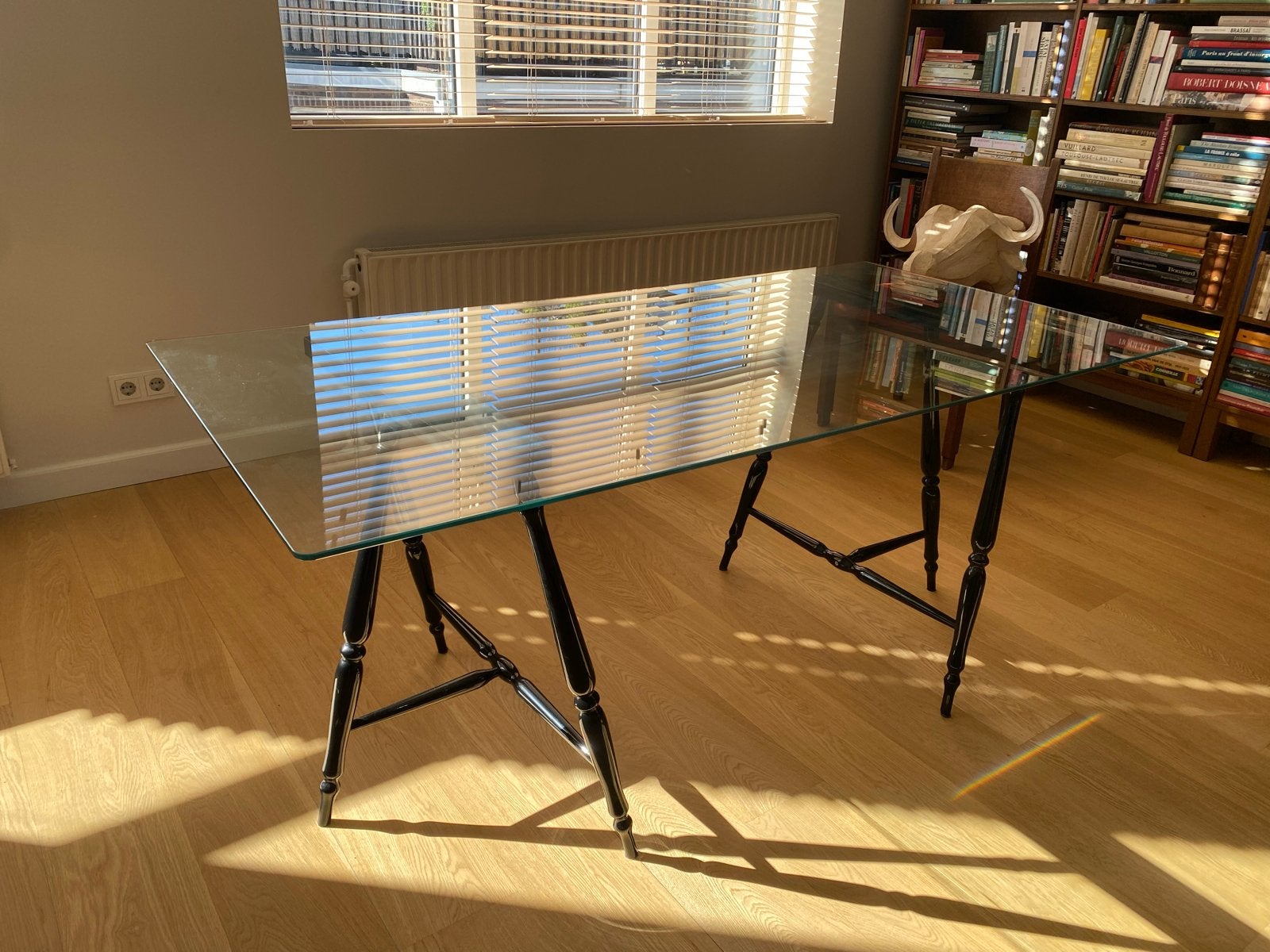 Design Tafel / Bureau van Habitat - Zo goed als nieuw, Huis en Inrichting, Ophalen, Zwart, Zo goed als nieuw, Overige merken