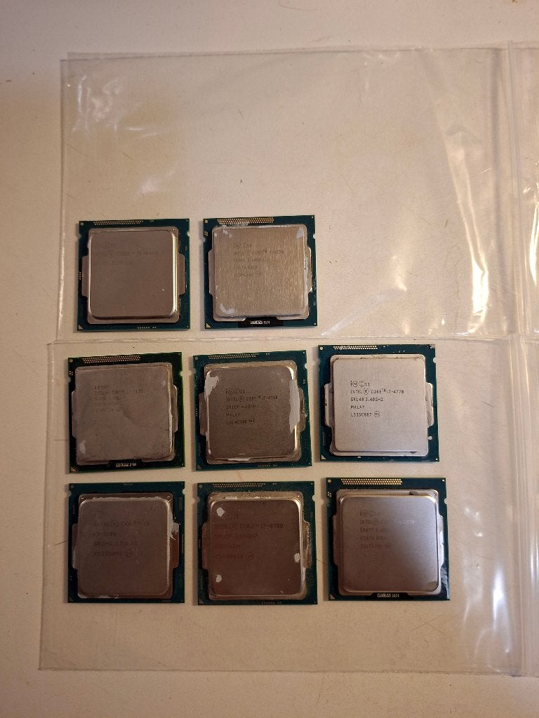 8x cpu i3 i5 i7 4790 4770 3570 3770 2600 6100 4460 intel, Computers en Software, Processors, Gebruikt, Verzenden, LGA 1150, 2-core