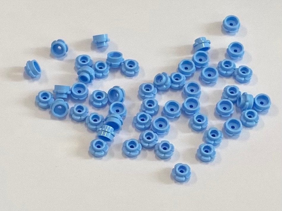 Partij Lego 50x bloemen met 5 blaadjes in diverse kleuren