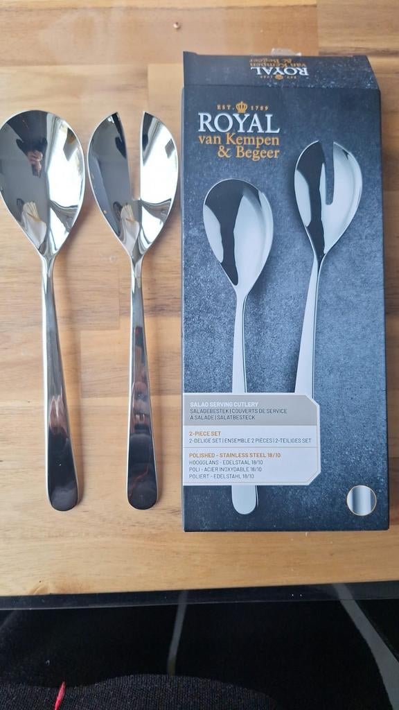 Royal van Kempen & Begeer Saladebestekset RVS, Huis en Inrichting, Keuken | Bestek, Ophalen of Verzenden, Nieuw, Rvs of Chroom